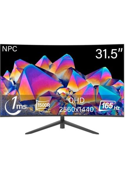 NPC MZ320K-V 31.5" 165Hz 1ms QHD Curved Oyuncu Monitörü