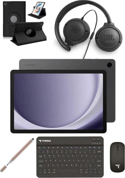 Samsung Galaxy Tab A9 Plus 8 GB Ram 256 GB 11'' Tablet+Kılıf+Kalem+Klavye+Mouse+Kulaklık 8
