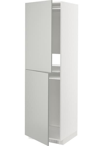 Hobiurun Buzdolabı-Dondurucu Boy Dolabı, Havstorp Açık Gri, 60X60X200 cm
