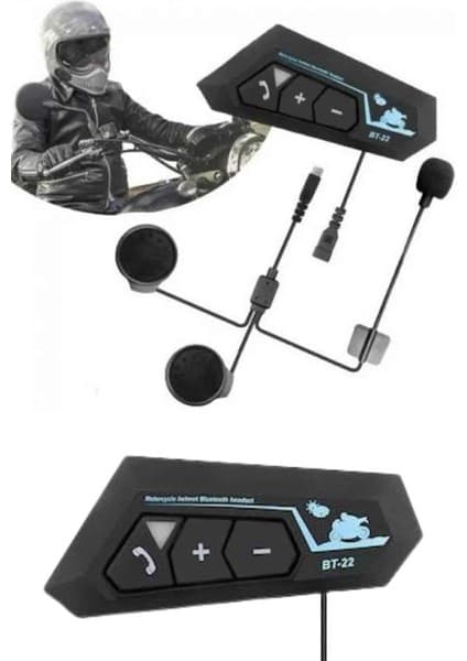 Machnera Yeni Nesil Dinleme ve Konuşma Özellikli Intercom Kask Kulaklığı 5.0 Bluetooth