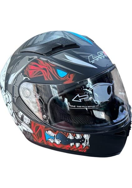 Ls5 Fullface Güneş Vizörlü Kask Matblue x Large (Xl)