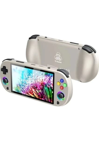 Epilons M22 Pro Retro Oyun Konsolu 5.0 ’’ıps Ekran Dahili 20000+ Oyun Emülatörleri Rgb LED Joystick