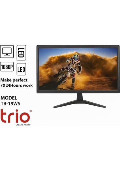 Trio TR-19WS 19 inç 60Hz 3ms Full HD LED Monitör (VGA+HDMI)