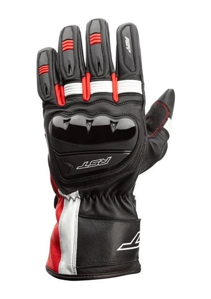 RST Pilot Ce Uzun Kışlık Motosiklet Eldiveni Siyah Kırmızı