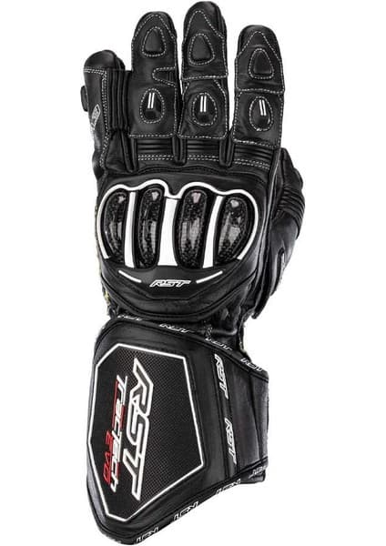 RST Tractech Evo 4 Uzun Deri Motosiklet Eldiveni Siyah