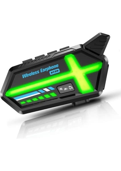 Çerçici BT26 Motosiklet Kask Kulaklık Bluetooth Rgb Işıklı 2 Eşleşme Özellikli 1000 Mah Intercom