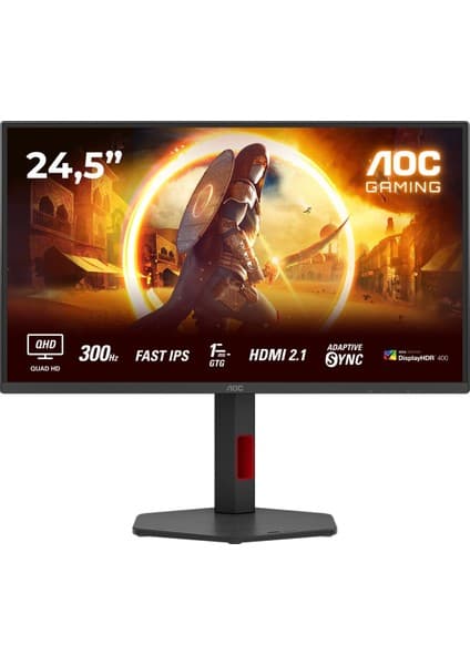 AOC 24.5" Q25G4SR 0.3ms 300Hz Hdmı,displayport Fast IPS 2k Gaming Monitör
