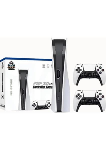 BGG Tech Gs5 Pro Oyun Konsolu 4K Destekli, Çift Kollu Kablosuz, 53 Emulatör, 30.000 Oyun