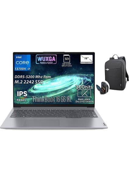 Thinkbook 16 G6 Irl Intel Core I7-13700H 64GB 512GB SSD 16\