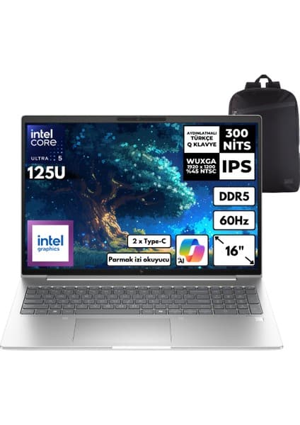 Hp Elitebook 660 G11 Ultra 5-125U 40-Gbddr5 512 Gbssd Intel Graphics 16\