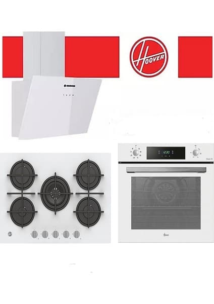 Hoover 3'lü Ankastre Set Çerçeveli Elektrikli Ocak - Siyah (HO3158B FIRIN-HH64FC OCAK-HDG6C1GBTK Dav.) 6