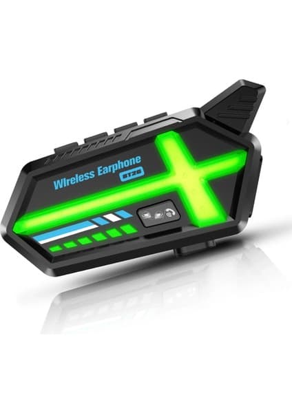 Mayf BT26 Motosiklet Kask Kulaklık Bluetooth Rgb Işıklı 2 Eşleşme Özellikli 1000 Mah Intercom