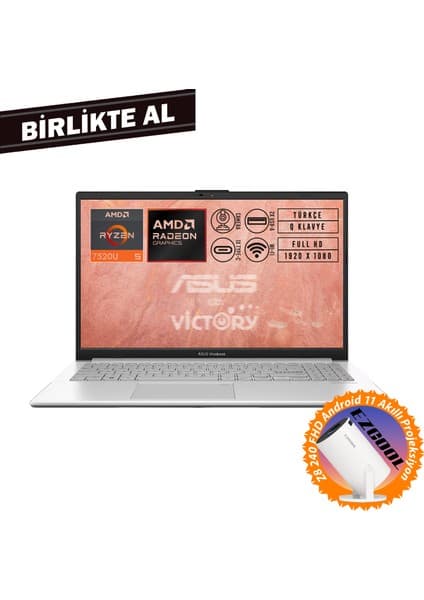 Asus Vivobook Go 15 Amd Ryzen 5 7520U 8gb 1tb SSD 15.6\