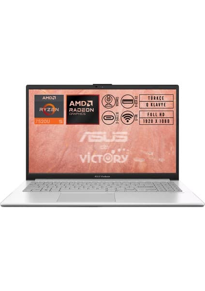 Asus Vivobook Go 15 Amd Ryzen 5 7520U 8gb 512GB SSD 15.6\