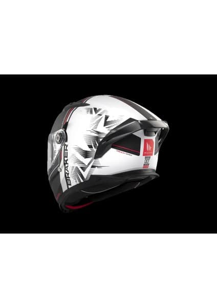 Mt Helmets Kask mt Braker Sv Charm A1 Mat Siyah/beyaz 8