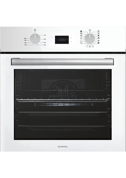 Kumtel Digital Plus Beyaz Ankastre Fırın 15 Prog. B66-SF3(DDT)