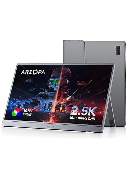 Arzopa Z3FC 16.1 Inç 180Hz 9ms 2k Qhd IPS Taşınabilir Monitör