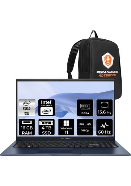 Asus Vivobook 15 Intel Core 5 120U 16GB 4tb SSD 15.6\