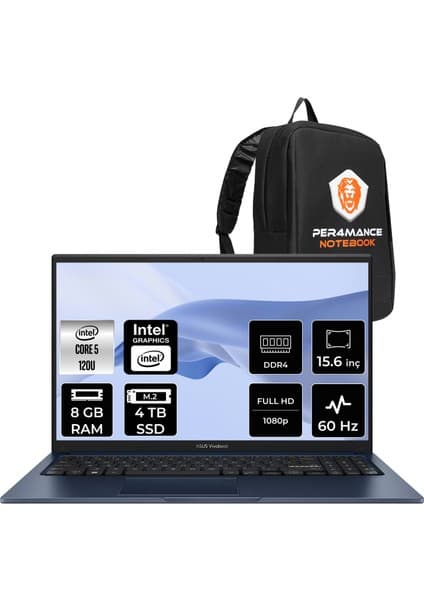Asus Vivobook 15 Intel Core 5 120U 8gb 4tb SSD 15.6\
