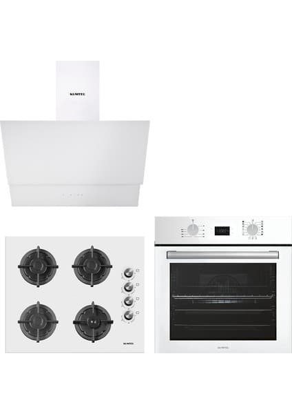 Kumtel Digital Plus 15 Programlı Ankastre Set - Beyaz