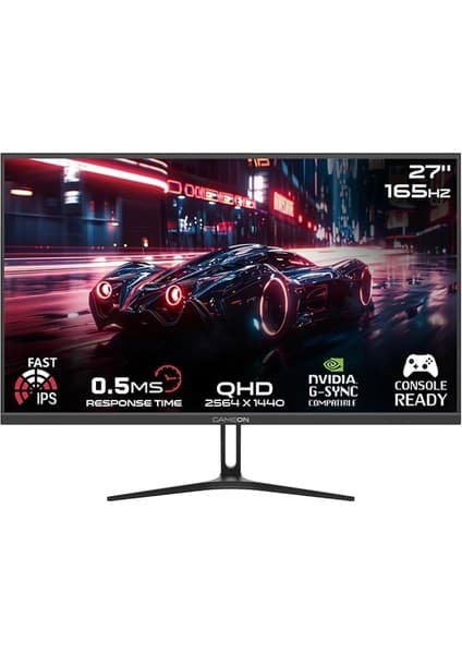 GameOn Pro 27" 165Hz 0.5ms QHD Hızlı IPS Oyuncu Monitörü (PS5 Destekli)