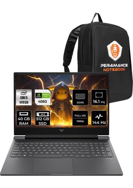 Hp Victus 16 Intel Core I5 14450HX 40GB 512GB SSD RTX4060/8GB 16.1\