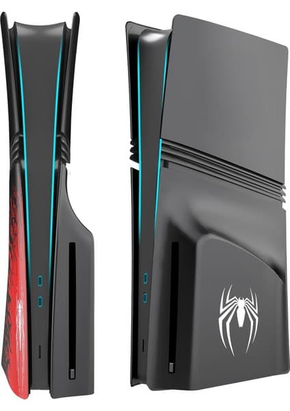 Cosmostech Ps5 Pro Faceplate Kapak Seti – Disc CD & Digital Edition Uyumlu Ön/arka Kasa Değişim Cover Case Spider
