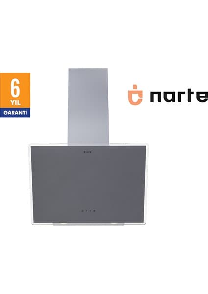Narte -H20160S 60CM Gri Cam Eğimli Davlumbaz - 6 Yıl Garantili