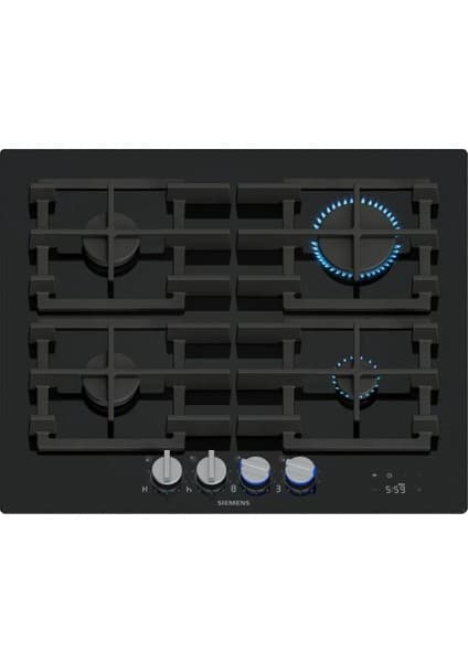 Siemens ER6A6PH40 Ocak Ankastre Gazlı Sert Cam Siyah