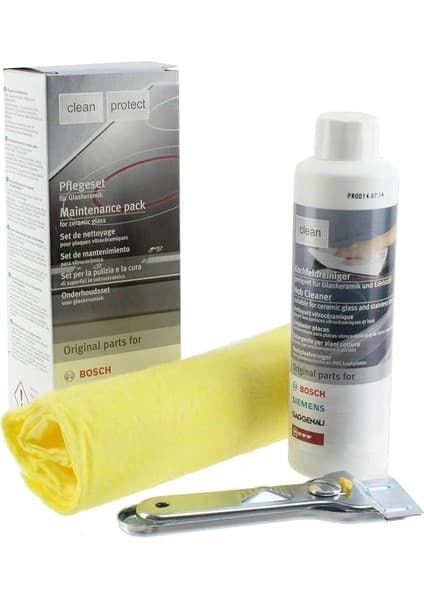 Original Ocak Camı & Seramik Ocak Temizleme Seti