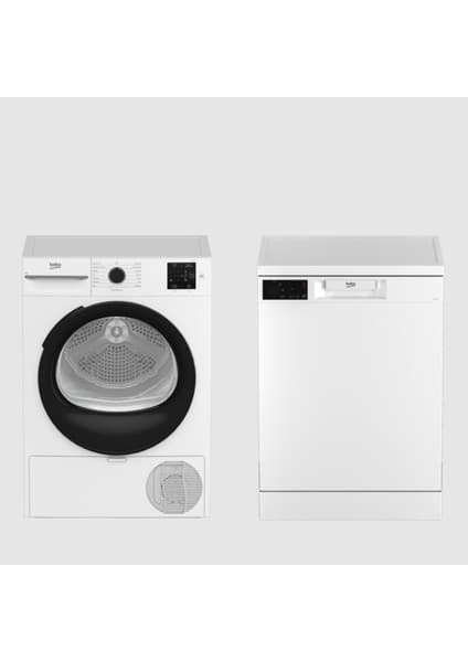 Beko 2'li Avantajlı Set Kurutma ve Bulaşık Makinesi (Kmx 81 8 kg - Bm 3143 3 Prog)
