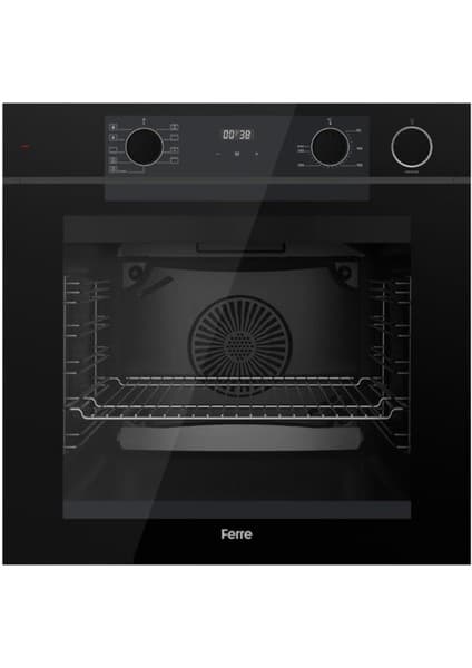 Ferre Fryart&buharlı Fırın Grano Flowart Elektrikli 3'lü Siyah Ank. Set (D086 + MS261 + QEP64CS)
