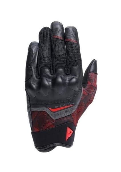 Dainese Ermex Black Red Lava Tekstil Korumalı Motosiklet Eldiven 5