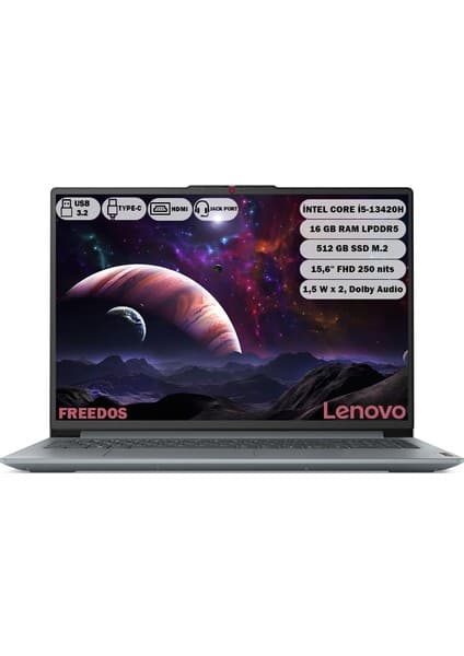 Lenovo Ideapad Slim 3 15IRH8 I5-13420H 16 GB 512 GB SSD 15,6\