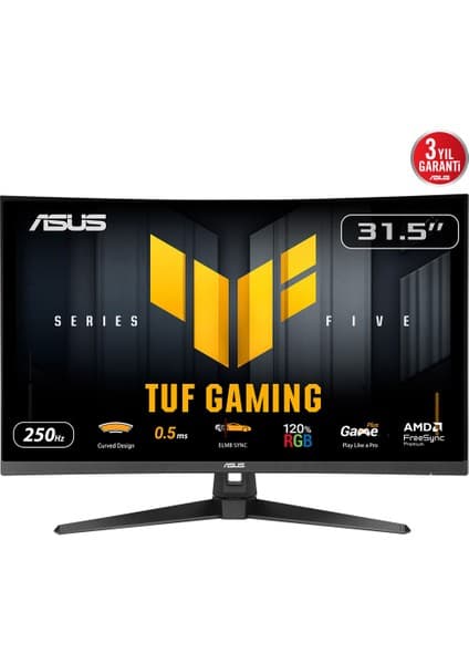 Asus TUF Gaming VG32VQM5B 31.5" 250Hz 0.5ms QHD Oyuncu Monitörü