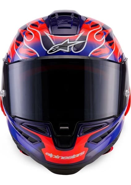 Alpinestars Supertech R10 Carbon Flyte Spor Motosiklet Kaskı Kırmızı Siyah 7