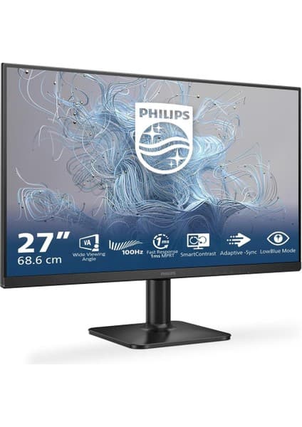 Philips 27" 27E2N1100L-00 Full HD 100 Hz Siyah Monitör - Göz Dostu Tasarım
