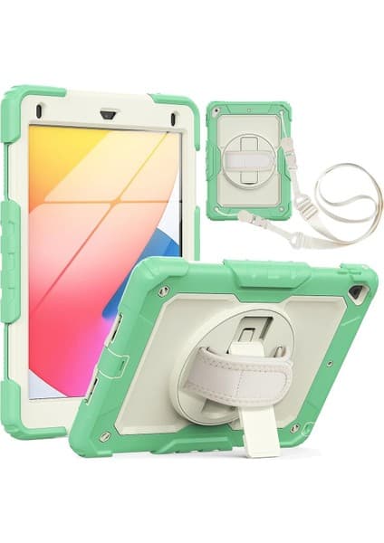 Apple iPad 5 Air 9.7 İnç Yeşil Askılı Tablet Kılıfı