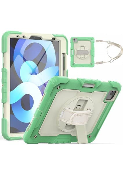 Ipad 11 (2020) Kılıf Strap New Tablet Kapak - YEŞIL-(5796)