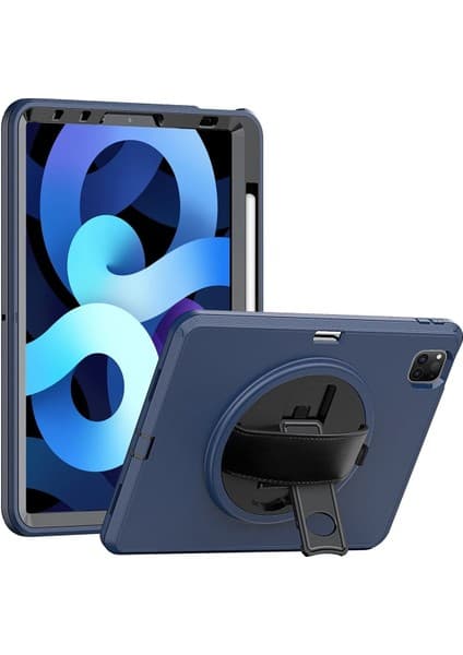 Ipad 11 (2018) Kılıf Hand Strap Tablet Kılıfı - LACIVERT-(5796)