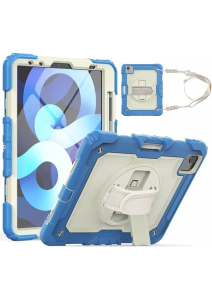 Ipad 11 (2020) Kılıf Strap New Tablet Kapak - MAVI-(5796)