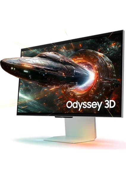 Samsung 27" Odyssey 3D G90XF 4K 165 Hz Gaming Monitör Gümüş