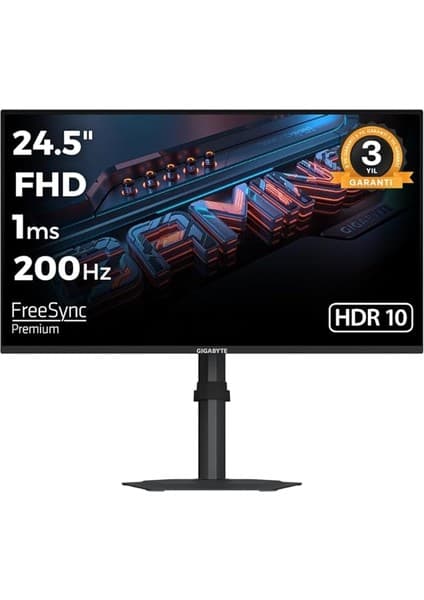 Yenibağ G25F2 24.5 1920X1080 Fhd 200Hz 1ms HDMI Dp HDR10 Freesync Premium IPS Gaming Monitör