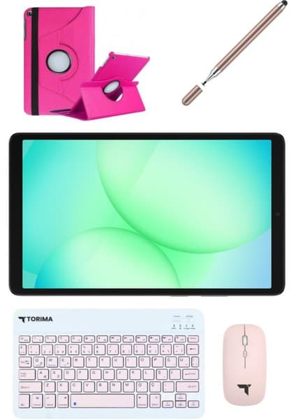 Samsung Galaxy Tab A11 8gb 128GB 8.7" Tablet+ Pembe Kılıf+Kalem+Klavye+Mouse