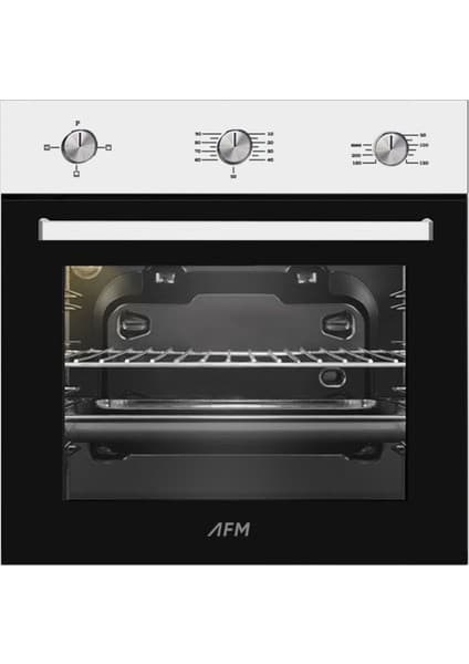 AFM Tech 7301 Statik Beyaz Fırın A+ Enerji 71 Lt.