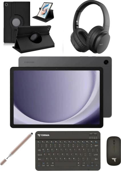 Samsung Galaxy Tab A9 Plus 8 GB Ram 256 GB 11'' Tablet+Kılıf+Kalem+Klavye+Mouse+Kulaklık