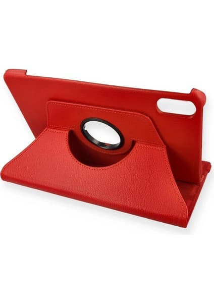Redmi Pad 2 Kılıf 360 Tablet Deri Kılıf - Kırmızı