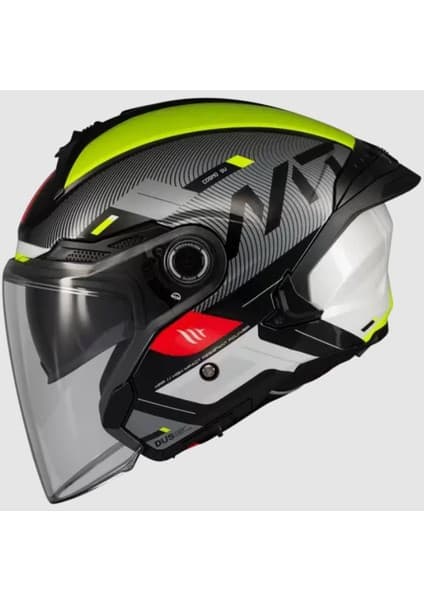 MT Cosmo Sv Silence B3 Parlak Açık Kask 7