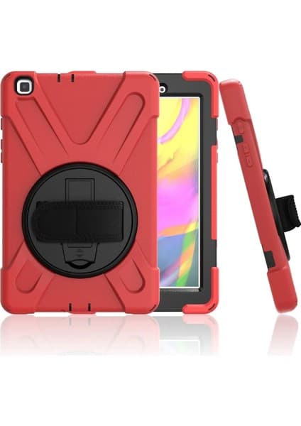 T290 Tab A 8 Kılıf Amazing Tablet Kapak - KIRMIZI-(5796)