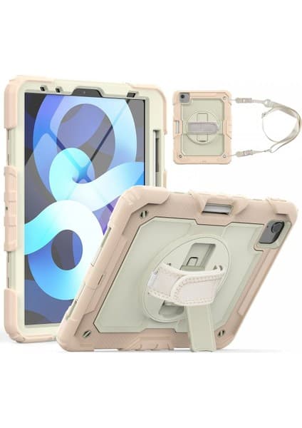 Ipad 11 (2020) Kılıf Strap New Tablet Kapak - PEMBE-(5796)